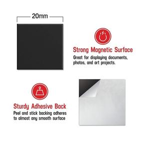 img 3 attached to 🧲 Multi-Purpose Minomag Adhesive Magnetic Squares