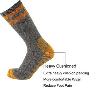 img 2 attached to 🧦 CEREBRO Merino Wool Mid-Calf Socks for Men - Moisture-Wicking Cushioned Hiking Socks for Home, Trekking, and Outdoor Activities