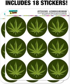 img 2 attached to 2-Inch Opaque Planner Calendar Scrapbooking Crafting Stickers with Marijuana Leaf Design for Cannabis Pot