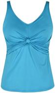 stylish septangle racerback tankini: a must-have swimwear for women logo