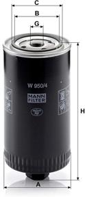 img 3 attached to Mann-Filter W 950/4 Spin-on Oil Filter: Superior Performance for Efficient Oil Filtration