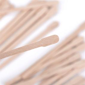 img 2 attached to 🔥 400 Packs Whaline Small Wooden Waxing Applicator Sticks for Face & Eyebrows Hair Removal