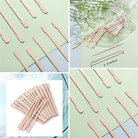 img 1 attached to 🔥 400 Packs Whaline Small Wooden Waxing Applicator Sticks for Face & Eyebrows Hair Removal