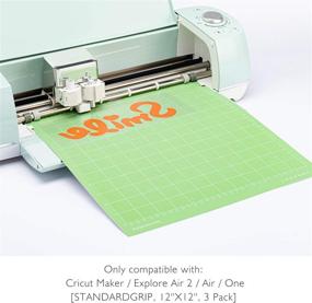 img 3 attached to 🔪 Оригинальный нож Funnycut для режущего станка Cricut Maker/Explore Air 2/Air/One - Набор из 3 штук (12x12 дюймов) - Запасные аксессуары для ковриков Cricut Cricket