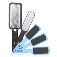 revitalize your feet with the kened feet scrubber dead skin 👣 5 pack - professional pedicure kit for effective callus removal and feet care logo