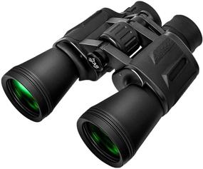 img 4 attached to 🔭 High Powered Binoculars for Adults 10 x 50 - HD Waterproof Zoom, Powerful Optics with Clear BAK-4 Prism FMC Lens for Bird Watching, Travel, Hunting, Concerts, Football