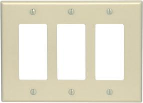 img 1 attached to Leviton 80611 I 3 Gang Decora Wallplate