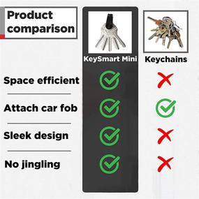 img 3 attached to KeySmart Mini - Sleek Expandable Key Holder for Enhanced Organization