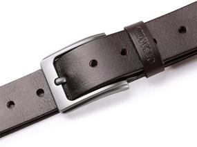 img 1 attached to 👔 Premium Italian Genuine Leather Belt: Enhance Your Style with CHARS Men's Accessories