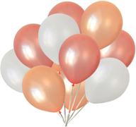 🎈 stunning 12-inch pearl latex balloons: white, rose gold & champagne gold (30 pcs) logo