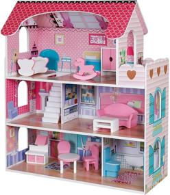 img 4 attached to Enhance Playtime with Pidoko Kids Wooden Dollhouse Accessories: Delightful Additions for Endless Fun!