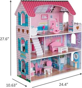 img 2 attached to Enhance Playtime with Pidoko Kids Wooden Dollhouse Accessories: Delightful Additions for Endless Fun!