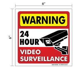 img 3 attached to Set Video Surveillance Sign Weatherproof