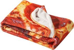 img 3 attached to Funny Pizza Blanket Pepperoni Everyone