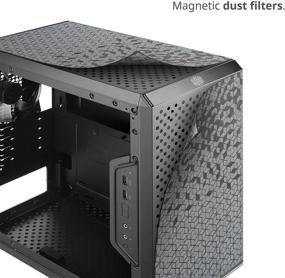 img 1 attached to MasterBox Q300L Micro-ATX Tower with Magnetic Dust Filter, Acrylic Side Panel, Adjustable I/O & Ventilated Airflow, in Black