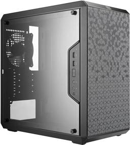 img 4 attached to MasterBox Q300L Micro-ATX Tower with Magnetic Dust Filter, Acrylic Side Panel, Adjustable I/O & Ventilated Airflow, in Black