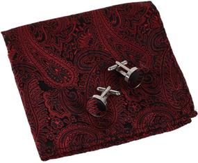 img 4 attached to EPN-MFH002C High-quality Microfiber 🧣 Patterned Men's Handkerchief - EPoint Accessories
