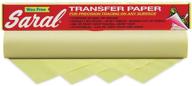 wax-free yellow saral tracing paper for precise tracing on any surface - 12" x 12' roll logo