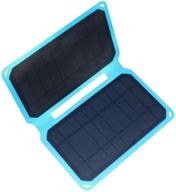 🏕️ camping solar panel 10w: waterproof foldable travel charger with usb port logo