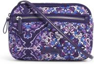 👜 rfid-protected cotton little crossbody purse by vera bradley logo