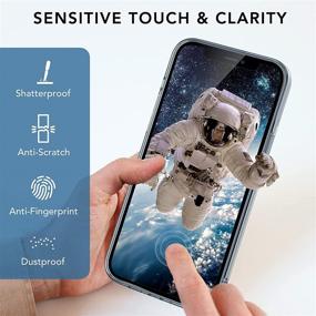 img 2 attached to 📱 [5 штук] Набор защиты экрана и камеры IVSOTEK для iPhone 13 Pro Max с чехлом – Защитные пленки из закаленного стекла для ясной защиты, 6,7 дюймов.