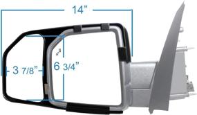 img 1 attached to Enhance Your Ford F150 Towing Experience with Fit System 81850 Snap and Zap Tow Mirror Pair (2015 and Up)