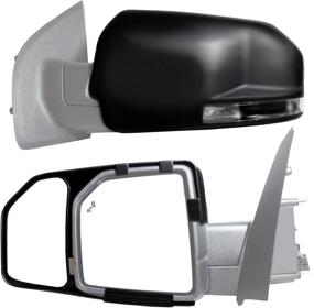 img 4 attached to Enhance Your Ford F150 Towing Experience with Fit System 81850 Snap and Zap Tow Mirror Pair (2015 and Up)