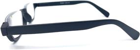 img 2 attached to The Noble Semi-Rimless Half Reader Half Moon Reading Glasses: 3.25 Black - Enhance Your Reading Experience!