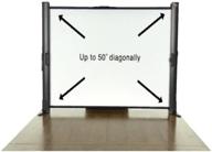 📽️ versatile epson es1000 ultra portable tabletop projection screen: compact design for stunning presentations (black case) logo