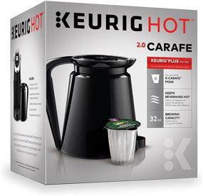 img 2 attached to Чёрная пластиковая кувшин Keurig 2.0: с двойными стенками, удобной ручкой, вмещает и выдаёт до 4 чашек горячего кофе, совместима с кофеварками Keurig 2.0 K-Cup Pod Coffee Maker.