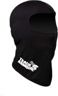 🏎️ track armour racing head sock balaclava for auto and motorcycle racing - black color, tahs-bk logo