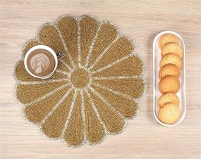 img 1 attached to 🏠 Enhance Your Home Decor with Alpha Living Home Scallop Placemats: Stylish and Functional Table Accessories