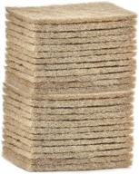 🧽 superio sisal scrub pad pack of 24 - non-scratching natural eco-friendly cleaning pads, reusable kitchen scrubbing pads logo