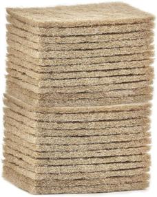 img 1 attached to 🧽 Superio Sisal Scrub Pad Pack of 24 - Non-Scratching Natural Eco-Friendly Cleaning Pads, Reusable Kitchen Scrubbing Pads