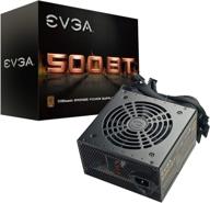 блок питания evga 500 bt - 500 вт, 80+ bronze, гарантия на 3 года, модель: 100-bt-0500-k1. логотип