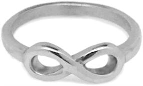 img 1 attached to Loralyn Designs Stainless Steel Infinity Knot Promise 💍 Ring Jewelry: Hypoallergenic & Style Perfection (Sizes 4 -9)