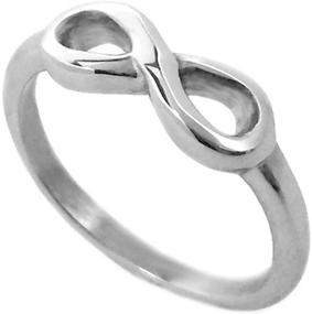 img 3 attached to Loralyn Designs Stainless Steel Infinity Knot Promise 💍 Ring Jewelry: Hypoallergenic & Style Perfection (Sizes 4 -9)