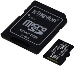 img 2 attached to 💾 Kingston 128ГБ microSDXC Canvas Select Plus - Карта памяти, Высокая скорость чтения 100 МБ/с, A1 Class 10, UHS-I с адаптером (SDCS2/128ГБ)