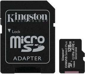 img 3 attached to 💾 Kingston 128GB microSDXC Canvas Select Plus Memory Card - High-Speed 100MB/s Read, A1 Class 10, UHS-I with Adapter (SDCS2/128GB)