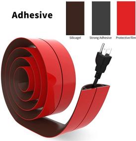 img 2 attached to Txbizzer Floor Cord Cover Self-Adhesive Silicone