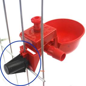 img 2 attached to 🐔 Advanced Poultry Watering Solution - POPETPOP 20PCS/Set Chicken Waterer Cups for Automatic Adjustable Drinking