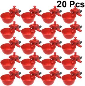 img 3 attached to 🐔 Advanced Poultry Watering Solution - POPETPOP 20PCS/Set Chicken Waterer Cups for Automatic Adjustable Drinking