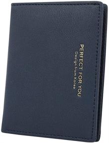 img 3 attached to Stylish and Compact Women's Leather Bifold Wallet with Change Pocket, ID Slot, and Card organizer