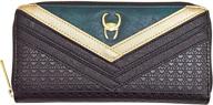 🔥 loungefly marvel loki cosplay zip wallet in faux leather - enhanced for seo logo