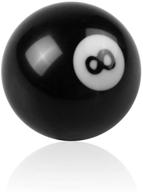 ⚽ black round ball manual gear shift lever with 3 adapters - rasnone 8 ball shift knob logo