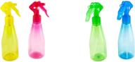 lami set of 2 colorful fine mist 🌈 spray bottles (6 oz), food safe plastic, assorted colors, 1-pack logo