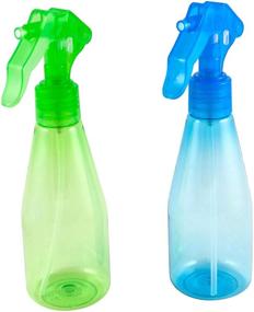 img 1 attached to LaMi Set of 2 Colorful Fine Mist 🌈 Spray Bottles (6 Oz), Food Safe Plastic, Assorted Colors, 1-pack