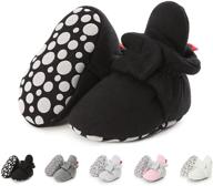 bebarfer non-skid booties: stay-on slippers for newborn baby boys and girls logo