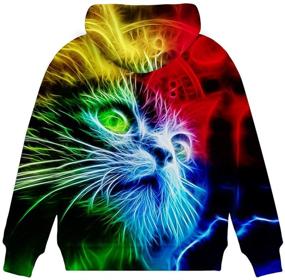 img 2 attached to 🎨 Colorful Painting Boys' Clothing Hoodies by Neemannndy - Fashionable Hoodies & Sweatshirts