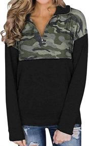 img 4 attached to Пуловеры Quarter Sweatshirt Shirts Casual